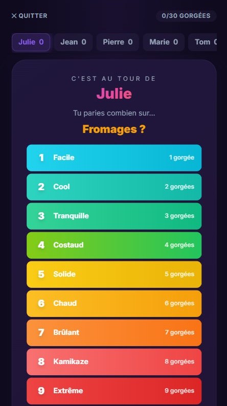 Écran de paris, choisis ta difficulté